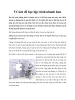 5 Cách để học lập trình nhanh hơn pptx