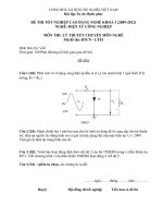 đề thi lí thuyết tốt nghiệp khóa 3 - điện tử công nghiệp - mã đề thi dtcn - lt (50)