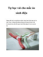 Tự bọc vải cho mắc áo sành điệu pdf
