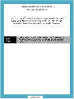 GIẢM THIỂU LÃNG PHÍ THỜI GIAN Ở BỘ PHẬN PHÒNG BAN TẠI CÔNG TY TNHH HƯƠNG MỘC LAN