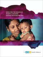 ImprovIng the health of Women & ChIldren around the World by 2015 potx