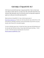 Giới thiệu về OpenSUSE 10.3 pdf