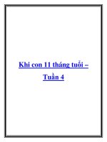 Khi con 11 tháng tuổi – Tuần 4 potx