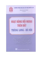 Hoạt động đối ngoại trên đất Thăng Long - Hà Nội pot