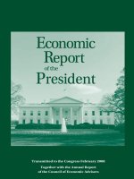Economic Report of the President 2008 (Economic Report of the President Transmitted to the Congress) potx