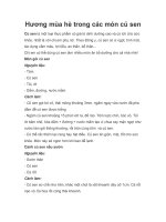 Hương mùa hè trong các món củ sen pot