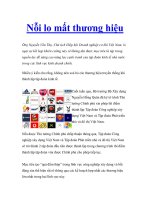 Nỗi lo mất thương hiệu doc