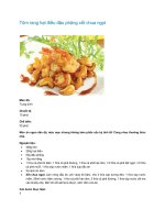 Tôm rang hạt điều đậu phộng xốt chua ngọt docx