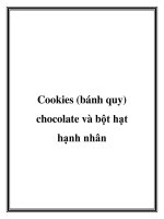 Cookies (bánh quy) chocolate và bột hạt hạnh nhân potx
