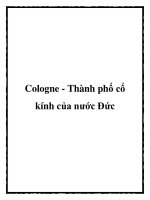 Cologne - Thành phố cổ kính của nước Đức potx