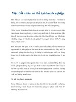 Việc đối nhân xử thế tại doanh nghiệp pptx