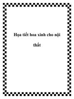 Họa tiết hoa xinh cho nội thất potx