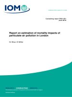 Report on estimation of mortality impacts of particulate air pollution in London doc