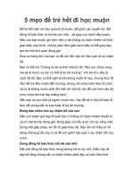 5 mẹo để trẻ hết đi học muộn docx