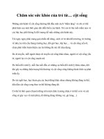 Chăm sóc sức khỏe của trẻ từ… cột sống docx