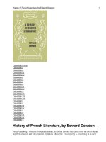 A History of French Literature Short Histories of the Literatures of the World: II. doc