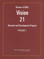 REVIEW OF DOE’S VISION 21 RESEARCH AND DEVELOPMENT PROGRAM—PHASE I potx