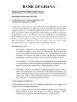 BANK OF GHANA - NOTICE TO BANKS, NON-BANK FINANCIAL INSTITUTIONS AND THE GENERAL PUBLIC pdf