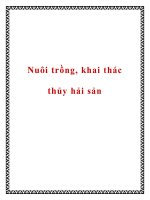 Nuôi trồng, khai thác thủy hải sản pot