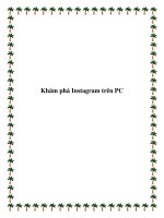 Khám phá Instagram trên PC. ppt