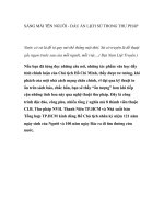 SÁNG MÃI TÊN NGƯỜI - DẤU ẤN LỊCH SỬ TRONG THƯ PHÁP doc