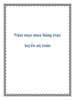 Năm mẹo mua hàng trực tuyến an toàn docx