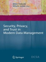 security, privacy, & trust in modern data management