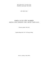 Khóa luận tốt nghiệp: Không gian Sobolev phụ thuộc thời gian potx