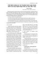 PHÉP BIỆN CHỨNG DUY VẬT PHƯƠNG PHÁP LUẬN CHUNG NHÂT CỦA HOẠT ĐỘNG NHẬN THỨC VÀ THỰC TIỄN Y HỌC pot