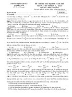 Đề Thi Thử Đại Học Vật Lý 2013 - Phần 2 - Đề 6 (có đáp án) ppt