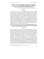 PHÂN LẬP VÀ NHẬN DIỆN VI KHUẨN GÂY BỆNH BẠC LÁ LÚA (XANTHOMONAS ORYZAE PV ORYZAE) BẰNG KỸ THUẬT PCR ĐA THÀNH PHẦN doc