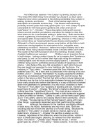 comparing and contrasting the lottery and the ones who wal