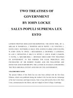 TWO TREATISES OF GOVERNMENT ppt