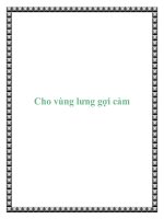 Cho vùng lưng gợi cảm pot