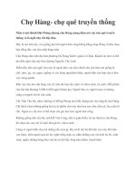 Chợ Hàng- chợ quê truyền thống docx