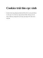 Cookies trái tim cực xinh pot
