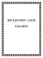 BÀI TẬP CHÂN - CÁCH TẬP CHÂN docx