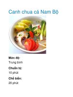 Canh chua cá Nam Bộ docx
