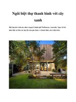 Ngôi biệt thự thanh bình với cây xanh pdf