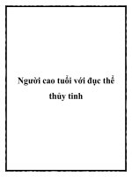 Người cao tuổi với đục thể thủy tinh pptx