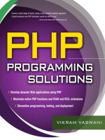 PHP Programming Solutions pdf