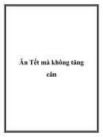 Ăn Tết mà không tăng cân doc