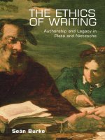 The Ethics of Writing Authorship and Legacy in Plato and Nietzsche pdf