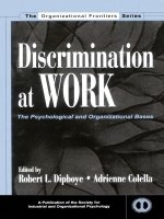 Discrimination at Work The Psychological and Organizational Bases pot