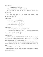 Đề Thi Thử Đại Học Khối A, A1, B, D Toán - Phần 15 - Đề 10 ppt