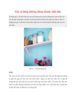 Gia vị dùng không đúng thành chất độc pot