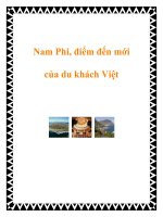 Nam Phi, điểm đến mới của du khách Việt docx