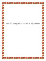 Sưu tầm những bài ca dao chủ đề hẹn hò ppt