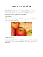 9 món ăn vặt ít gây béo phì pptx