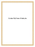 Ca dao Việt Nam về tình yêu docx